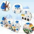 thumbnail image 6 of TzFioy Greece Santorini with 3 Minifigures Building Blocks Set (4310Pcs) Famous World Architecture Educational Toys Micro Bricks for Kids Adults, 6 of 7