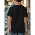 thumbnail image 4 of Kid Boy's Summer Tops Basketball Player Print Comfy Regular Fit Casual T-shirts With Short Sleeve Size 7-15, 4 of 9