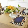 thumbnail image 4 of Ambesonne Vintage Place Mats Set of 4, Circus Poster Image, Standard Size, Pale Yellow Navy Blue, 4 of 6