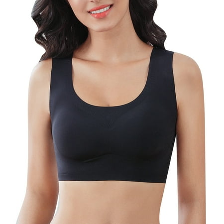 Ramiter Lingerie for Women Sexy Naughty Breathable Bra Solid Underwear Up Women Sexy Seamless Lace Top Top Vest Push 3XL Black