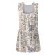 thumbnail image 1 of Gibobby Camiseta sin mangas con cuello cuadrado para mujer, informal, sin mangas, con dobladillo curvo plisado(C,CH), 1 of 5