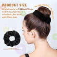 thumbnail image 2 of 4 Pcs Bandeau Élastique en Velours Accessoire Cheveux Queue de Cheval (Or), 2 of 5