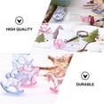 thumbnail image 4 of Shisuyan 48pcs Acrylic Rocking Horse Toy Mini Desktop Rocking Horse Ornament for DIY, 4 of 8