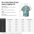 thumbnail image 7 of Sigee Teal Mama Llama Print Men's Shirts Casual Button Down Short Sleeve Summer Beach Shirt Hawaiian Vacation Shirts Tee Shirt-4X-Large, 7 of 7