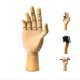 thumbnail image 4 of Mano de madera realista con dedos flexibles, modelo articulado, mano de maniquí, modelo de mano de artista seccionado oponible para dibujo artístico, derecha, 4 of 5