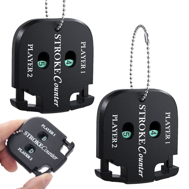 Sonducket 2 unids/set Mini contador de golpes exquisito contador de puntuación de Golf hecho a mano para puntuaciones de juegos que mantienen la Golf