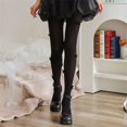 thumbnail image 2 of Gupgi Chaussettes Hautes Mo pour Femmes Pure Noeud Papillon Bas Chaussettes d'Été, 2 of 8