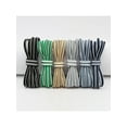 thumbnail image 4 of INSPIRE CHIC Oval Laces Two Colored Textured Stripes Shoe Laces for Sneakers 100cm/39.4" Gray, 4 of 5