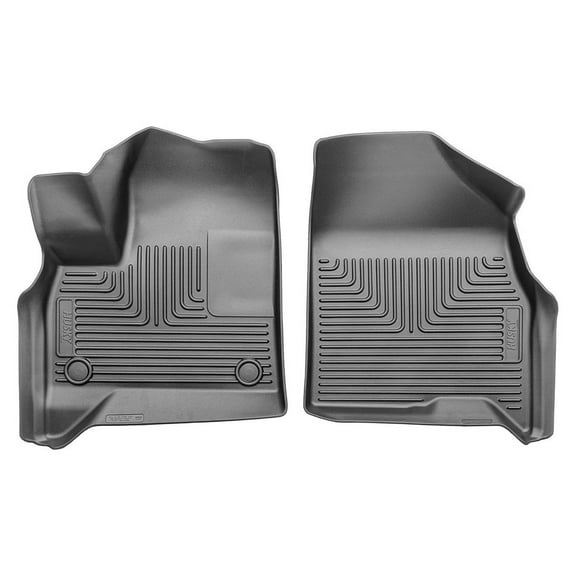 Husky Liners 18911 Weatherbeater Floor Mats Fit 2024-2025 Enclave/Traverse/Acadia w/ 2nd Row Bench/Bucket Seats Front Row Liners 2pc Black