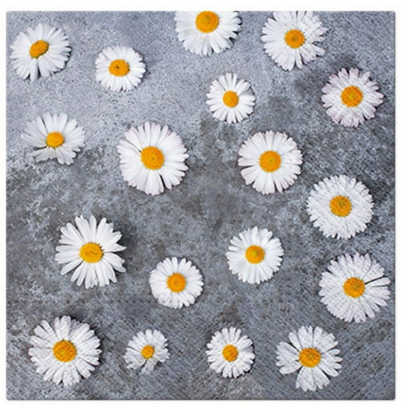 Keep Unique Daisy Flowers Napkins, Decorated Luncheon Napkin, Assorted Color, 20/Pack