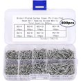 thumbnail image 1 of Kit de surtido de tornillos autorroscantes de 800 unidades, tornillos de madera de cabeza plana de Counterpunk Phillips (m2-4mm 5mm 6mm 8mm 10mm 12mm 16mm 20mm) brand modelStyleType, 1 of 2
