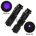 thumbnail image 5 of Ultra Violet LED Flashlight Blacklight Light 395/365NM Inspection Lamp Torch Light UV Lamp Zoomable 3 Mode Ultraviolet Lamp, 5 of 5