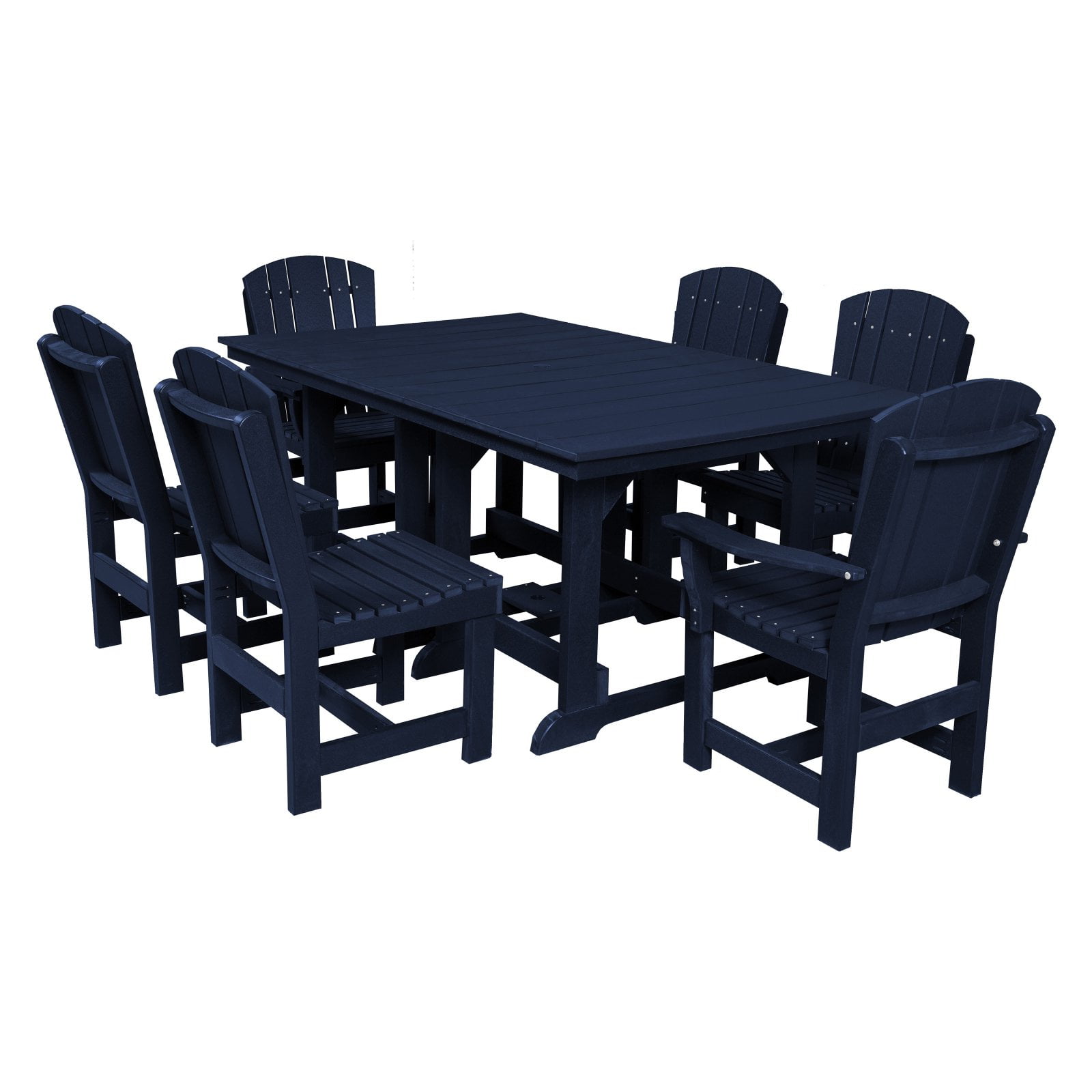 Wildridge Heritage Recycled Plastic 7 Piece Rectangular Patio Dining