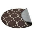 thumbnail image 4 of Rugsotic Carpets Hand Tufted Wool Eco-Friendly Area Rugs - 8'x8', Round, Brown Beige, Modern Contemporary Design, High Pile Handmade Anti Skid Rugs for Living Room, Bed Room (K01004), 4 of 6