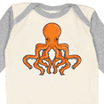 thumbnail image 4 of Inktastic Orange Octopus Boys or Girls Long Sleeve Baby Bodysuit, 4 of 5