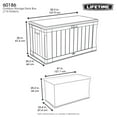 thumbnail image 2 of LIFETIME 116 Gallon Outdoor Storage Box, Brown Lid, 2 of 7