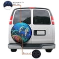 thumbnail image 4 of KAKALAD Ocean Sea Animal Dolphin 02 Spare Tire Cover Universal Vehicle Accessories Buckle Car Tools 16”in, 4 of 6
