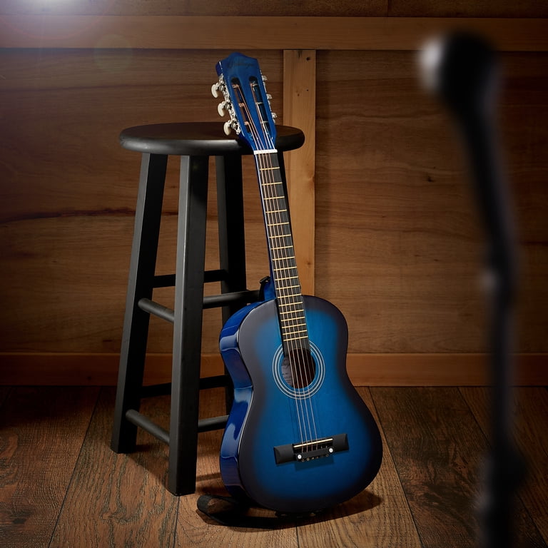Ashthorpe 30-Inch Kids Acoustic Guitar Starter Kit, Blue photo 4