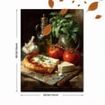 thumbnail image 3 of Italian Pizza Canvas Wall Art, Basil Food Still Life Print, Rustic Kitchen Dining Decor, 3 of 8