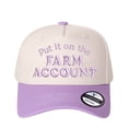 thumbnail image 5 of Vergiac Put It On The Farm Account Letter Embroidered Color Block Trucker Hat, Unisex Adjustable Cotton Breathable Fashion Cap for Travel Daily Outdoor Wear, 5 of 6