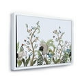 thumbnail image 3 of Designart 'Border With Peonies and Cranes In Chinoiserie Style' Traditional Framed Canvas Wall Art Print, 3 of 5