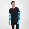 thumbnail image 5 of Bingfone Farmers Gardening Sleeves Sun Protection Arm Cooling Sleeves For Women Men With Thumb Hole - Blue Shell, 5 of 8
