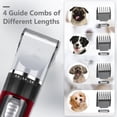 thumbnail image 3 of Dog Clippers Grooming Kit Hair Clipper -4 in 1Low Noise -Rechargeable-Cordless Quiet Paw Trimmer Nail Grinder, Trimmer Grooming for Thick Hair&Coats,Pet Shaver for Small and Large Dogs Cats, 3 of 4