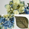 thumbnail image 2 of Briful 3PCS Artificial Hydrangea Flowers 28" Long Stem Silk Faux Blue Green Hydrangeas Fake Flower Floral Arrangement Wedding Bouquets for Vase Centerpieces Decor, 2 of 7