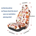 thumbnail image 3 of Wukai Autumn Gnome Full Set Car Seat Covers with Soft Padding Universal Auto Front Seats Protector and Cushion Mat, 3 of 5