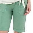 thumbnail image 2 of Democracy Womens Solid Utility Bermuda Shorts Marine Green (size 8), 2 of 3