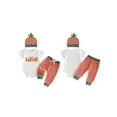 thumbnail image 2 of Miaouyo Baby Boys 3Pcs Easter Outfits Short Sleeve Romper with Contrast Color Pants Hat Set Newborn Clothes, 2 of 9