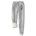 thumbnail image 1 of Womens' Warm Legging Tummy Control Printed Leggings With Elastic Drawstring Pockets And Thick Insulation Pants On Clearance, 1 of 8