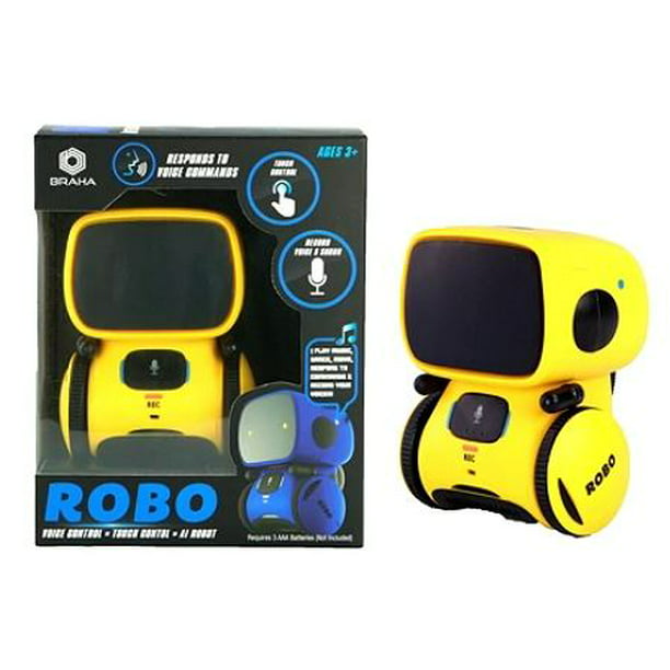 Braha Robo Interactive IR Control Robot: Yellow - Walmart ...