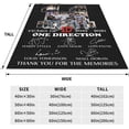 thumbnail image 5 of One Music Direction Flannel Blanket Air Conditioning Blanket Nap Blanket Sofa Throw Blanket Throw Blankets 60"X50", 5 of 6