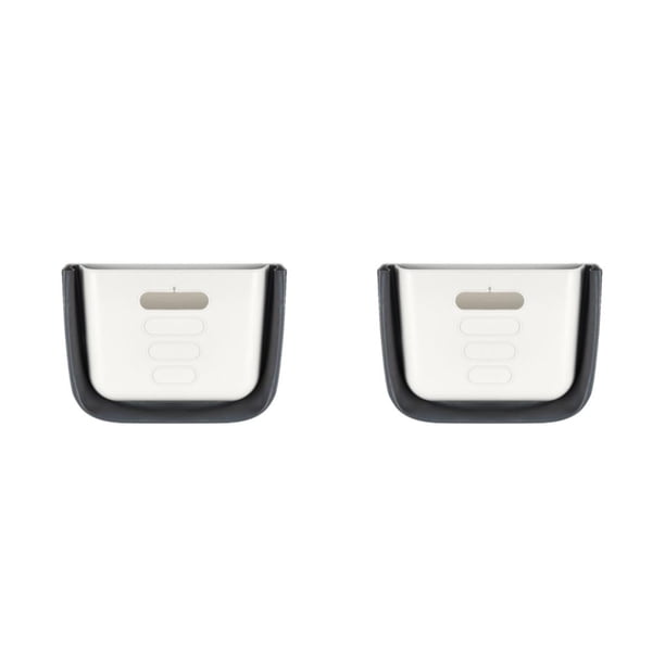 Billuyoard Garbage Kitchen Press Bin Multifunctional Household Supplies Plastic Bin Garbage for and Any Kitchen Restaurant blanco 27.8*20*14cm 2piezas