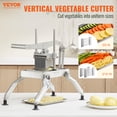 thumbnail image 2 of VEVOR Commercial Vegetable Slicer, 3/8" and 3/16" Tomato Slicer, Stainless Steel and Aluminum Alloy Vegetable Cutter Slicer, Manual Tomato Slicer with Non-slip Feet, for Tomatoes, Potatoes, Onions, 2 of 9