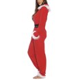 thumbnail image 2 of Gupgi Combinaison de Noël pour Femmes à Fermeture Éclair Rouge, Costume de Père Noël Cosplay Xmas, 2 of 6