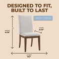 thumbnail image 4 of ROME + OAK Dining Furniture Set with 4 Remy Chairs & Worton 45" Round Table, Weathered Oak, 4 of 13
