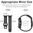 thumbnail image 6 of REQO Sport Band For Samsung Galaxy Watch 8 40mm 44mm/Galaxy Watch 8 Classic 46mm, Adjustable Replacement Soft Waterproof Strap for Men Women, 6 of 7