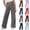 Style1-Gray girls pants, variant on Maqroz Girls Wide Leg Pants Elastic Waist Cotton Casual Summer Trousers Loose Fit School Bottoms back to School pants 4-15 Years