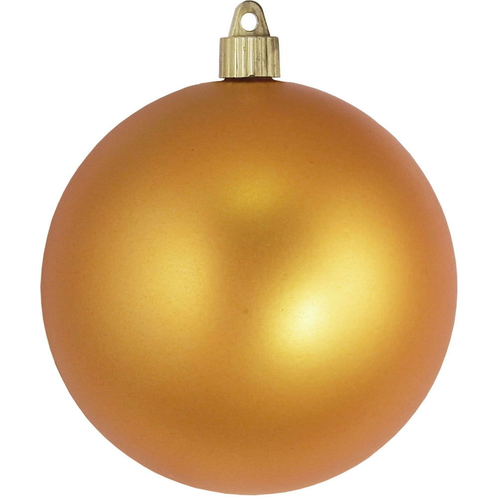 4.75" (120mm) Shatterproof Deep Gold Christmas Ball Ornament by