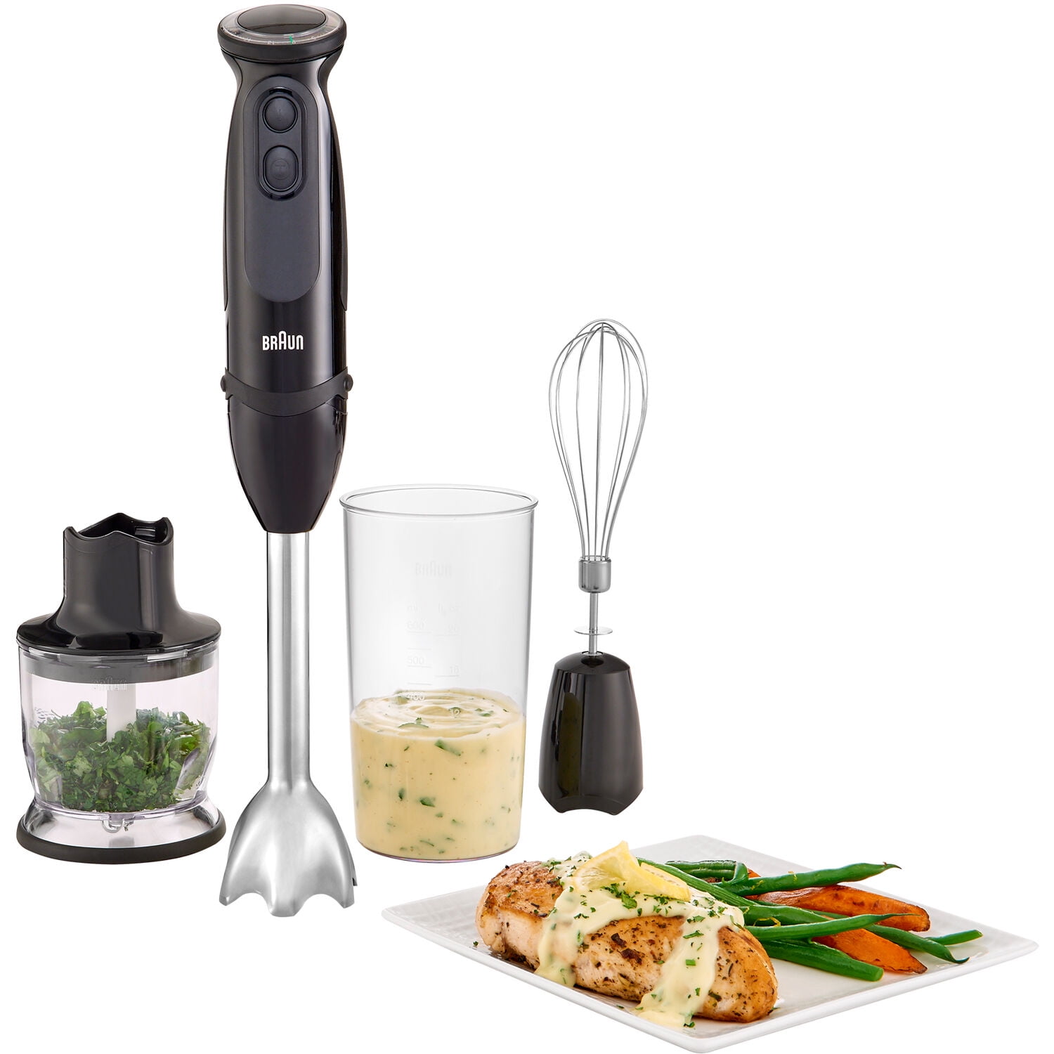 Braun MultiQuick MQ9199XL Smart Speed SS Black Immersion Blender Plus Food  Processor with Imode Technology MQ9199XL - The Home Depot