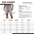 thumbnail image 6 of Iceglad Mens Athletic Shorts Elastic Drawstring 7in Inseam Stretch Waffle Running Gym Gray S, 6 of 9