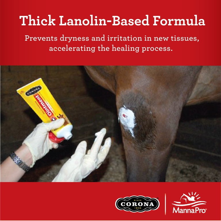 Pommade Corona à La Lanoline Pour Chevaux – Apaise Les Irritations, Pot De 7 Oz, Neuf