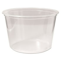 Fabri-Kal Microwavable Deli Containers, 16 oz, Clear, 500/Carton -FABPK16SC