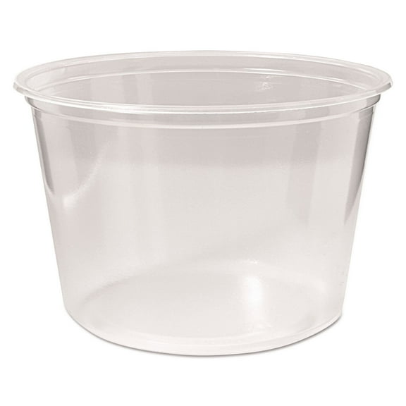 Fabri-Kal Microwavable Deli Containers, 16 oz, Clear, 500/Carton -FABPK16SC