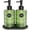 Green&black, variant on Green Glass Soap and Lotion Dispenser Set with Tray - Liquid Hand Soap Dispenser and Pump - Bamboo Bathroom Accessories & Modern Bathroom Decor