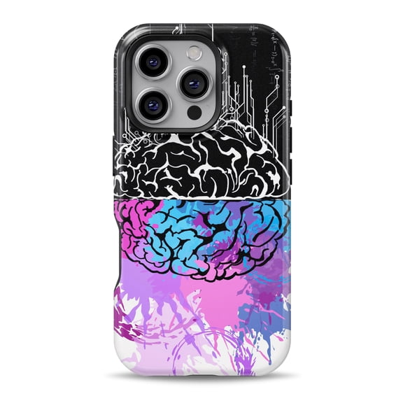 DesignSkinz Scratch-Resistant Hard Slim Case Compatible with iPhone 16 (Compatible with MagSafe) - Logical Creative Diagram