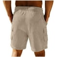 thumbnail image 5 of Ahabrexf Basketball Shorts Men,Solid Color Sport Casual Holiday Breathable Pockets Pants, 5 of 9