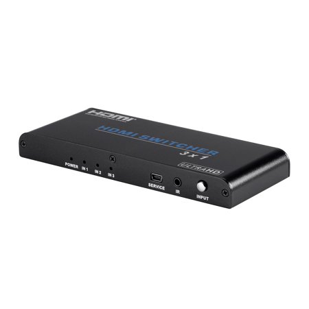 Monoprice Blackbird 4K 3x1 HDMI 2.0 Slim Switch - Black |4k @ 60Hz
